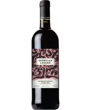 Вино тихе Georgian Legend Алазанська долина напівсолодке червоне 0.75л. - інтернет-магазин SHABO