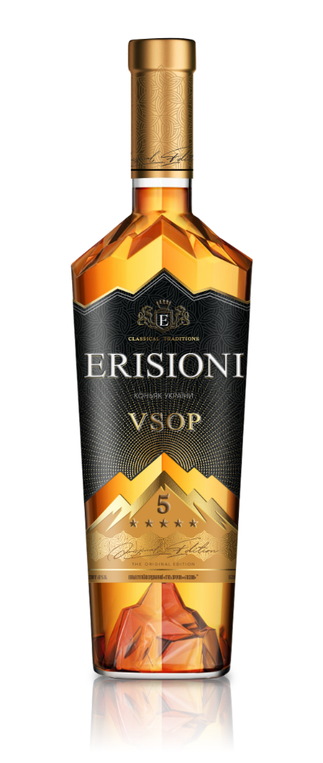 Купити Бренді України Erisioni VSOP 5 років 0.5л. за ціною 278 грн