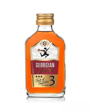 Бренді «Три зірочки ГРУЗИНСЬКА ЛЕГЕНДА» («GEORGIAN LEGEND») 0,25л - інтернет-магазин SHABO