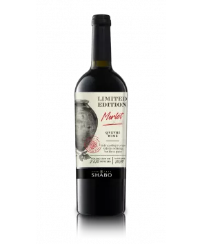 Вино тихе SHABO Limited Edition Мерло за кахетинською технологією сухе червоне 0.75л. - інтернет-магазин SHABO
