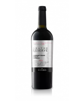 Silent wine SHABO Grande Reserve Cabernet-Fran-Merlot-Saperavi 2019 dry red 0.75l. - SHABO