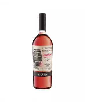Wine SHABO Limited Edition Traminer vintage dessert rose 0.75l. Wine SHABO Limited Edition Traminer vintage dessert rose 0.75l. - SHABO