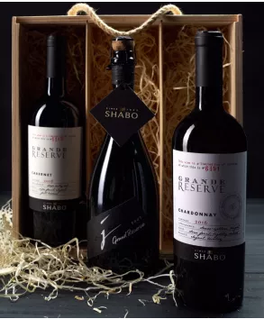 Grand Reserve brut white, Grande Reserve Chardonnay, Grande Reserve Cabernet in a box Grand Reserve brut white, Grande Reserve Chardonnay, Grande Reserve Cabernet in a box - SHABO