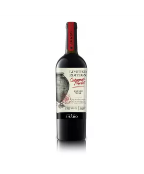 Вино SHABO Limited Edition Каберне-Мерло за кахетінською технологією сухе червоне 0.75 л