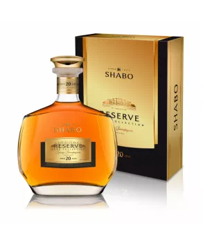 Brandy sustained Shabo Reserve 20 years of exposure 0.5 liters in a souvenir box  - SHABO