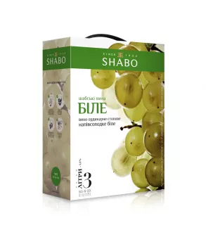 Вино тихе Bag&Box "Shabo" напівсолодке біле 3 л [ожидает перевода]