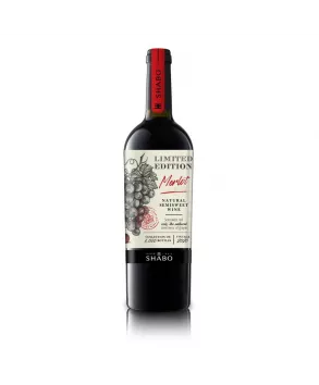 Wine Shabo Limited Edition Merlo Natural-Spodish Red 0.75 l - SHABO